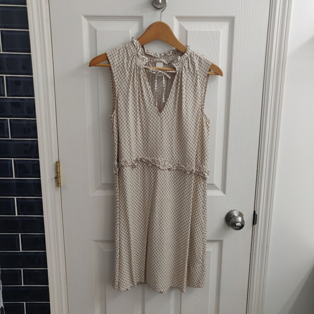 H&M Tan &Black Summer babydoll dress Sz.6